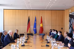 Quang cảnh cuộc gặp. (Ảnh: Thống Nhất/TTXVN)