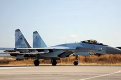 Máy bay chiến đấu Sukhoi Su-35 của Không lực Nga. (Ảnh: AFP/TTXVN)