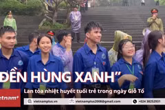 "Đền Hùng Xanh" lan tỏa nhiệt huyết tuổi trẻ trong ngày Giỗ Tổ 