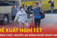 Bản tin 60s: Đề xuất công chức, người lao động nghỉ Tết Nguyên đán 9 ngày