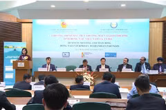Bà Nguyễn Thị Hoàng, Phó Chủ tịch UBND tỉnh Đồng Nai phát biểu tại chương trình. (Ảnh Ngọc Thúy/TTXVN)