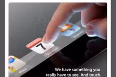 Hình ảnh trên thiếp mời dự sự kiện ra mắt mẫu iPad mới của Apple (Nguồn: Apple Inc.)