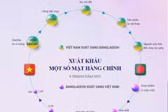 Bangladesh - đối tác thương mại lớn thứ 2 của Việt Nam tại Nam Á