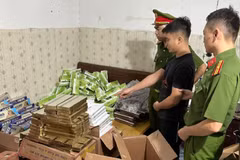 Hà Nội: Triệt phá đường dây buôn bán trái phép thuốc lá nước ngoài