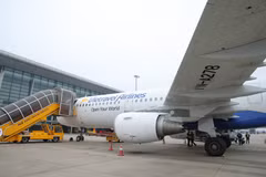 Máy bay của hãng hàng không Vietravel Airlines. (Ảnh: Minh Anh/Vietnam+)