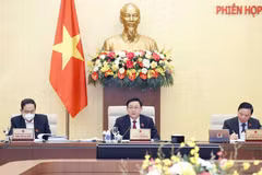 Chủ tịch Quốc hội Vương Đình Huệ phát biểu. (Ảnh: Doãn Tấn/TTXVN)