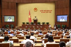 Quang cảnh một phiên họp trong Kỳ họp thứ 5. (Ảnh: Doãn Tấn/TTXVN)