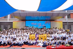 Các học sinh khối 9 của Trường Trung học cơ sở Cầu Giấy đã có một mùa thi thành công rực rỡ. (Ảnh: NTCC)
