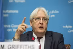 Đặc phái viên Martin Griffiths. (Ảnh: THX/TTXVN)