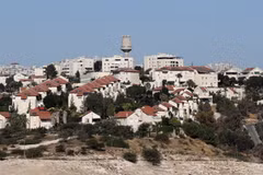 Khu nhà định cư Qedar của Israel ở Bờ Tây, ngày 26/10/2017. (Nguồn: AFP/TTXVN)