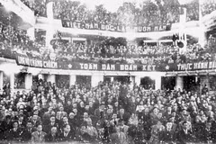 Quang cảnh buổi khai mạc kỳ họp thứ nhất, Quốc hội khoá I, ngày 2/3/1946. (Ảnh: Tư liệu TTXVN)