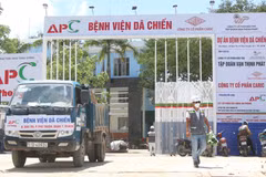 Bệnh viện dã chiến trên đường Đào Trí có quy mô 2.300 giường. (Ảnh: Trần Xuân Tình/TTXVN) 