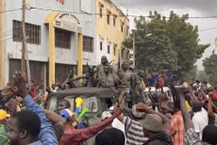 Binh sỹ đảo chính tại thủ đô Bamako. (Ảnh: AFP/TTXVN)