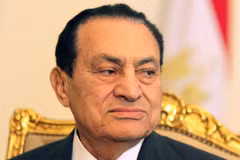 Cựu Tổng thống Ai Cập Hosni Mubarak. (Ảnh: Sky News)