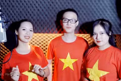 Các nghệ sỹ cất tiếng hát cổ vũ Việt Nam trước trận đấu với Trung Quốc