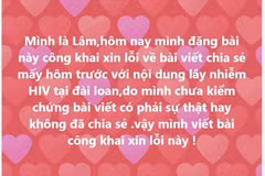 Anh Q.V.L chủ động đăng tải lời xin lỗi trên nhóm 'Người Tiên Lãng.' (Ảnh: TTXVN phát)