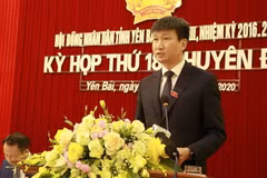 Ông Trần Huy Tuấn, tân Chủ tịch Ủy ban Nhân dân tỉnh Yên Bái. (Ảnh: Tuấn Anh/TTXVN)