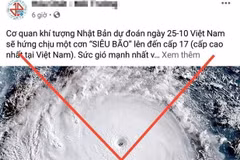 Tin giả về 'siêu bão sẽ đổ bộ miền Trung vào ngày 25/10.'