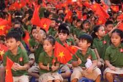 Việt Nam là quốc gia được đánh giá cao về chi tiêu ngân sách cho giáo dục. (Ảnh: PV/Vietnam+)