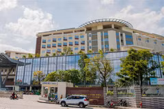 Bệnh viện Ung bướu Thành phố Hồ Chí Minh cơ sở 2. (Ảnh: Đinh Hằng/TTXVN)