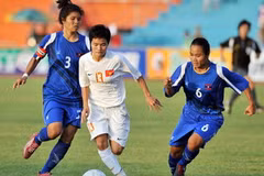 Sau SEA Games 25, Lào có chiến lược đào tạo lâu dài cơ bản môn bóng đá nữ.(Ảnh minh họa: Quốc Khánh/TTXVN)