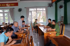 Quang cảnh buổi làm việc. (Ảnh: PV/Vietnam+)