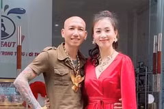 Vợ chồng "giang hồ mạng" Phú Lê.