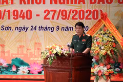 Đại tướng Lương Cường phát biểu tại Lễ kỷ niệm. (Ảnh: Quang Duy/TTXVN)