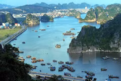  Thành phố Hạ Long đã được nhận giải thưởng về Thành phố môi trường bền vững của ASEAN năm 2008. (Nguồn: TTXVN) 