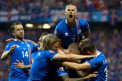 Iceland có chiến thắng lịch sử trước đội tuyển Anh ở vòng 1/8. (Nguồn: Getty Images)