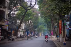 [Photo] Phố phường Hà Nội vắng lặng trong những ngày cuối năm