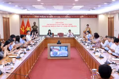 Hội nghị giao ban cấp ủy sơ kết công tác 9 tháng và triển khai nhiệm vụ 3 tháng cuối năm 2024 của Đảng ủy TTXVN. (Ảnh: An Đăng/TTXVN)