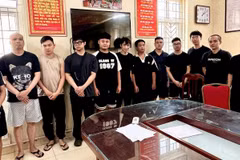 Các đối tượng liên quan vụ án. (Ảnh TTXVN phát)