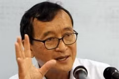 Sam Rainsy, lãnh đạo đảng đối lập cùng tên Sam Rainsy (SRP). (Nguồn: Internet)
