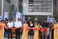 Khánh thành "nhà họp tổ dân phố xanh" đầu tiên. (Ảnh: Hoàng Anh Tuấn/Vietnam+)