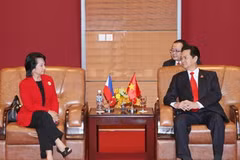 Thủ tướng Nguyễn Tấn Dũng tiếp Tổng thống Philippines. (Ảnh: Nhan Sáng/TTXVN).