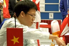Kỳ thủ cờ vua số 1 Việt Nam Lê Quang Liêm. (Ảnh: Minh Đông/TTXVN)