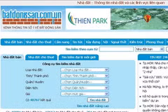 Ảnh chụp màn hình website http://batdongsan.com.vn.