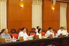 Các đại biểu tại phiên họp của Ủy ban Thường vụ Quốc hội. (Ảnh: Thái Bình/TTXVN)