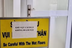 Khu cách ly tại Trung tâm Y tế thành phố Tân Uyên, tỉnh Bình Dương. (Ảnh: TTXVN/Vietnam+)