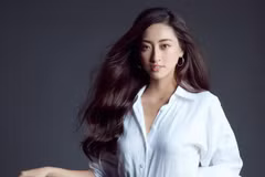 [Photo] Hoa hậu Lương Thùy Linh ‘gây thương nhớ’ với sơ mi trắng
