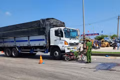 Hiện trường vụ tại nạn. (Ảnh: TTXVN phát)