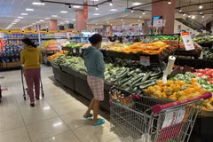 Hàng hóa tại các siêu thị ở Bình Dương. (Ảnh: Chí Tưởng/TTXVN)