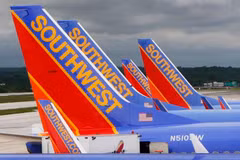 Mãng hàng không nội địa Mỹ Southwest Airlines. (Nguồn: AP)