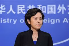 Người phát ngôn Bộ Ngoại giao Trung Quốc Hoa Xuân Oánh. (Nguồn: globaltimes.cn)