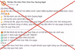 Sở Giáo dục và Đào tạo tỉnh Quảng Ngãi khẳng định đến thời điểm hiện tại, Sở chưa phát hành tài liệu ôn thi cho kỳ thi tuyển dụng giáo viên năm 2024.