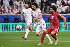 Akram Afif ghi bàn duy nhất vào lưới Tajikistan.