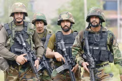 Lực lượng an ninh Pakistan tuần tra tại Balochistan. (Nguồn: AFP)