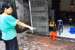 Ngôi nhà bị tấn công bằng bom bẩn rạng sáng 20/7 (Ảnh: Sơn Bách/Vietnam+)