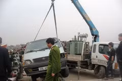 Hiện trường vụ tai nạn (Ảnh: Sơn Bách/Vietnam+)